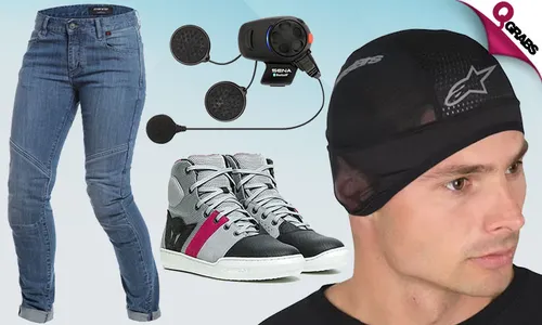 Motorcycle Rider Accessories: Beanies, Headset, Shoes & More!